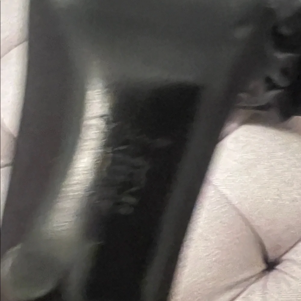 Nina Elegant Black Ruffle Satin Peep Toe Heels Size 9